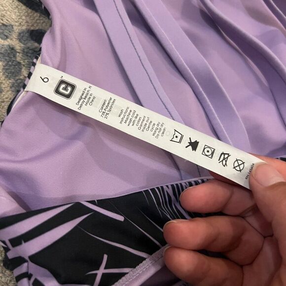 CHESTEE Barbella Ella Lilac Reversible Sports Bra M Chest Pad Removable Cup Pads - Picture 10 of 12